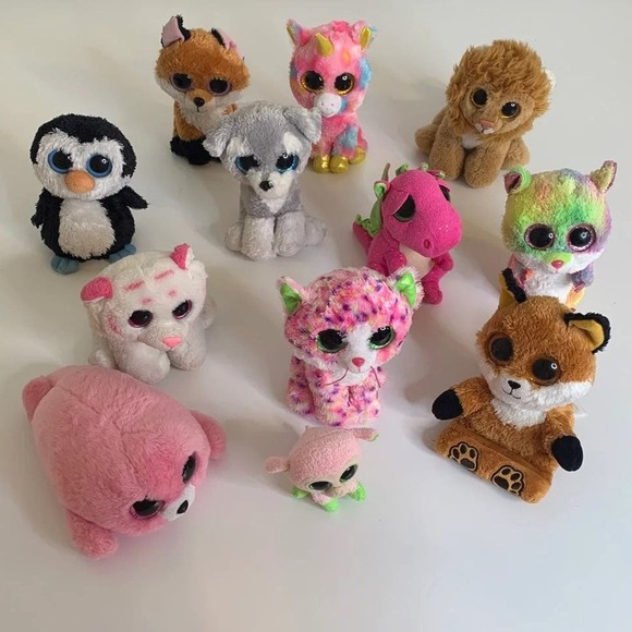 ty beanie boos plush toy stuffed animal dolls bundle of 12 EUC - Picture 4 of 12